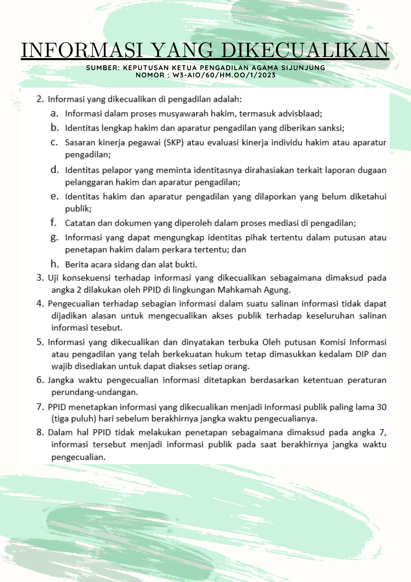 informasi yang dikecualikan 2